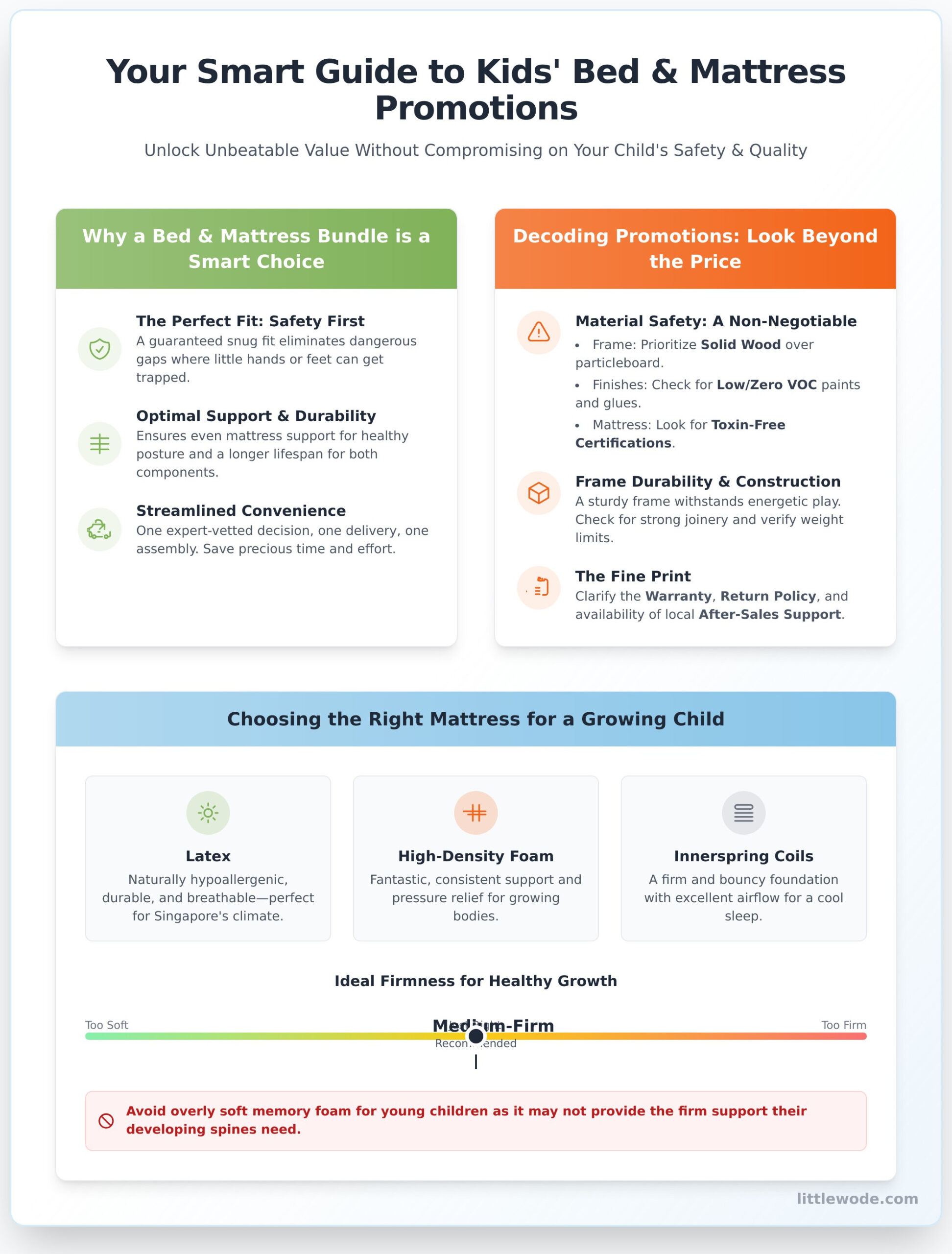 The Smart Parent’s Guide to Bed Frame and Mattress Promotions in Singapore - Infographic