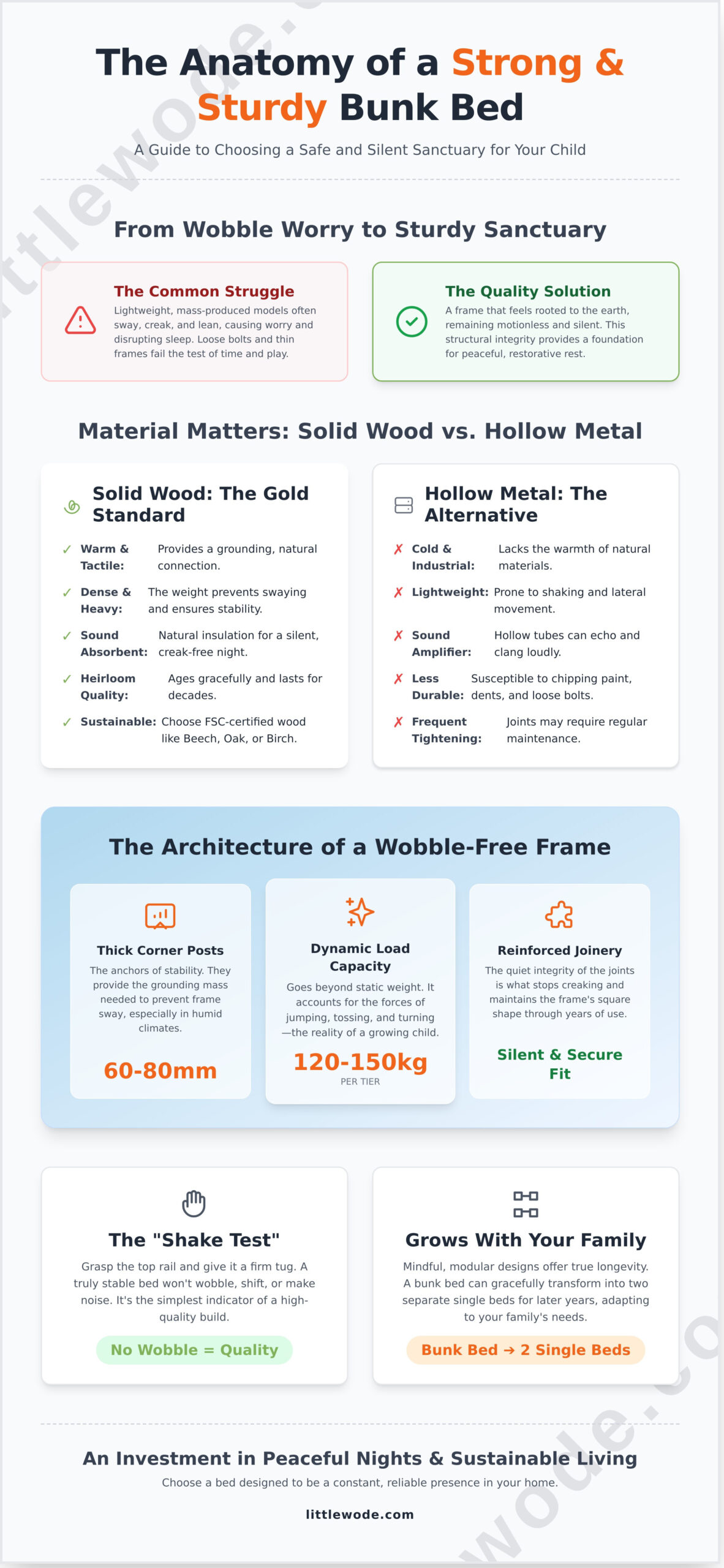 The Search for a Strong and Sturdy Bunk: A Parent’s Guide to Lasting Quality - Infographic